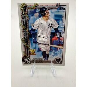 2025 Topps Holiday Austin Wells H56 New York Yankees All-Star Rookie Cup Card